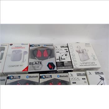 Box Of Prime Audio Vapor True Wireless Earbuds And More 10+ Pieces