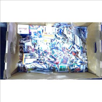 Box Of Sports Trading Cards 100+ Pieces
