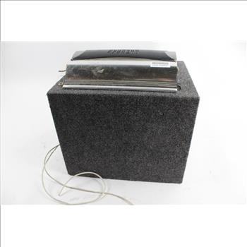 Box With Memphis Subwoofer And Bazooka Amp