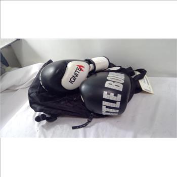 Boxing Gloves And Backpack Lot, 2 Pieces