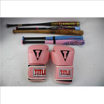 Boxing Gloves, Baseball Bats, And More Bulk Lot