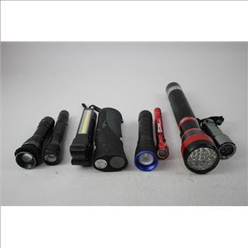 Braun And More Assorted Flashlights, 25+ Pieces