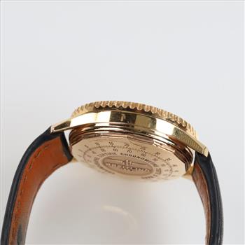 Breitling 18kt Gold Navitimer Watch- Evaluated By Our Certified Gemologist-AGS/GIA