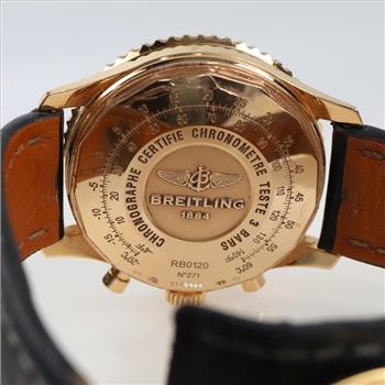 Breitling 18kt Gold Navitimer Watch- Evaluated By Our Certified Gemologist-AGS/GIA