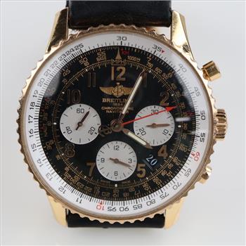 Breitling 18kt Gold Navitimer Watch- Evaluated By Our Certified Gemologist-AGS/GIA