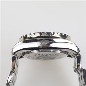 Breitling 2.20cts TW Diamond Cockpit Chronograph Watch-Evaluated By Our Certified Gemologist-AGS/GIA