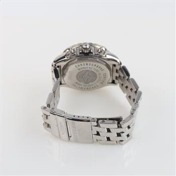 Breitling 2.20cts TW Diamond Cockpit Chronograph Watch-Evaluated By Our Certified Gemologist-AGS/GIA