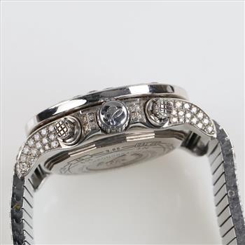 Breitling 31.71cts TW Diamond Super Avenger Watch- Evaluated By Our Certified Gemologist-AGS/GIA
