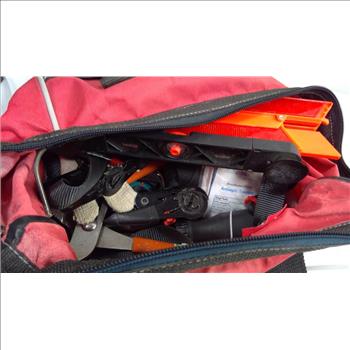 Bridgestone Tire Inflator Kit, Tool Bag With Mixed Tools, Window Tint, Car Lockout Tool