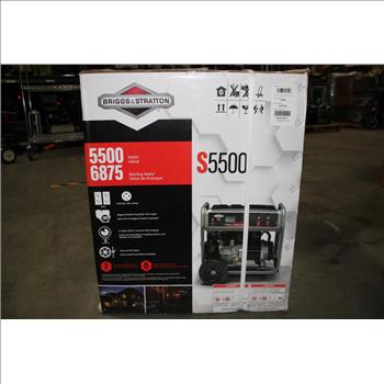 Briggs & Stratton 5500-Watt Gasoline Powered Recoil Start Portable Generator