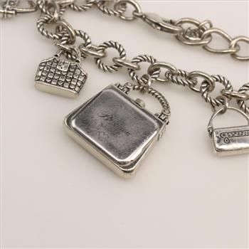 Brighton Silver Plated Purse Charm Watch