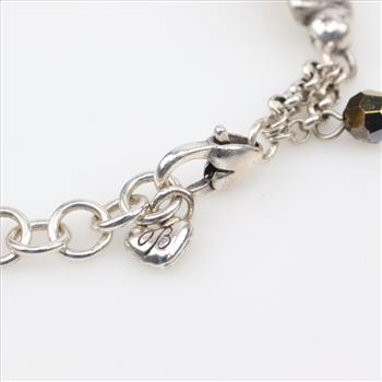 Brighton Silver Plated Remember Your Heart Bracelet