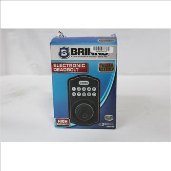 Brinks Electronic Keypad Single Cylinder Deadbolt Lock