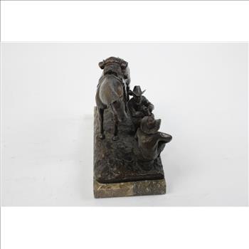 Bronze Cowboy Statue