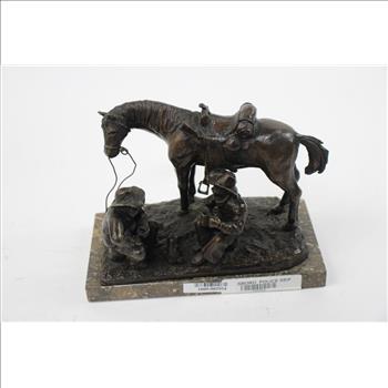 Bronze Cowboy Statue