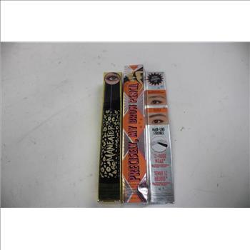 Brow Pencil, Mascara, Setting Powder Makeup, 3 Pieces