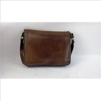 Brown Leather Side Satchel