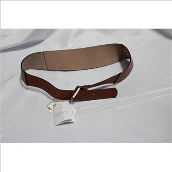 Brunello Cucinelli Leather Belt, Size 55D