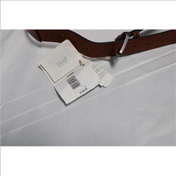 Brunello Cucinelli Leather Belt, Size 55D