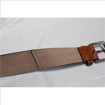 Brunello Cucinelli Leather Belt, Size 55D