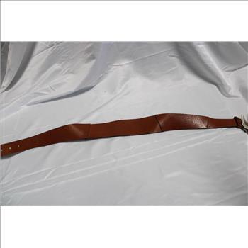 Brunello Cucinelli Leather Belt, Size 55D