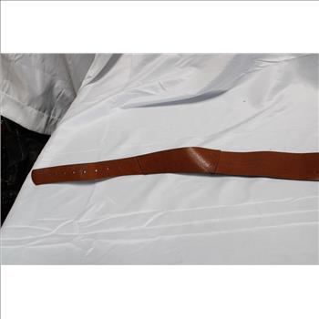 Brunello Cucinelli Leather Belt, Size 55D