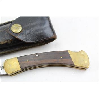 Buck 110 Folding Knife And Sheath