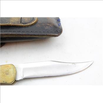 Buck 110 Folding Knife And Sheath