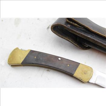 Buck 110 Folding Knife And Sheath