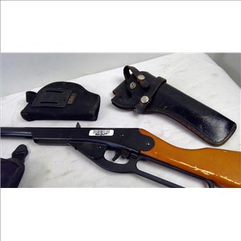 Buck Air RIfle, Powerline, Crosman Air Pistols, ProTech, Bianchi, And More Holsters, 12 Pieces