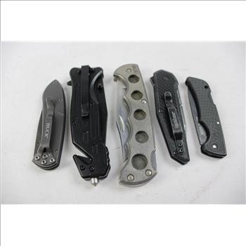Buck And Other Knives, 5 Pieces