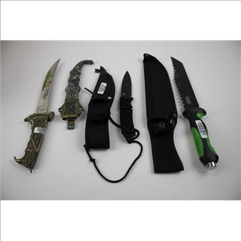 Buck, Avalanche, Jungle Master, Custers Last Stand, And Other Knives, 6 Pieces