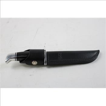 Buck Knife With Leather Sheath
