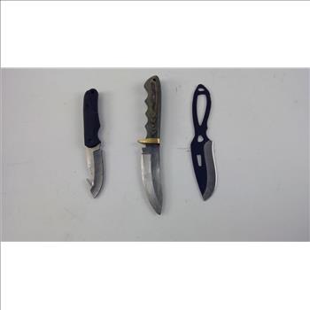 Buck Throwing Knife, Camillus Knife, And More, 3 Pieces