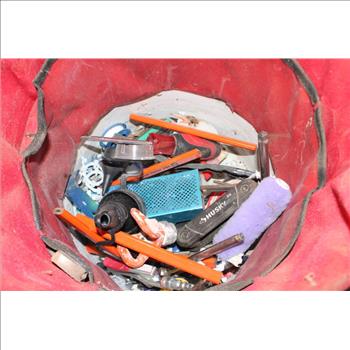 Bucket Of Tools, With Bucket Liner And Hand Tools, 15+ Pieces