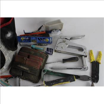 Bucket Of Tools, With Bucket Liner And Hand Tools, 15+ Pieces