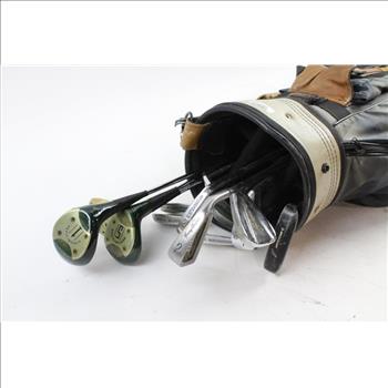 Bud Light Golf Bag With Clubs, 13 Pieces