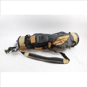 Bud Light Golf Bag With Clubs, 13 Pieces