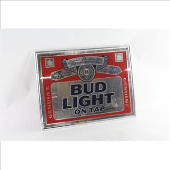 Bud Light Mirrored Wall Sign