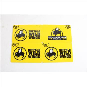 Buffalo Wild Wings Gift Cards, 4 Pieces