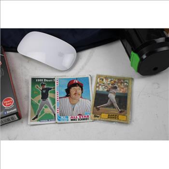 Bulk Lot Battery, Apple Mouse, Adapters, And More