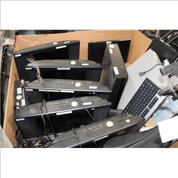 Bulk Lot: Computer Towers, Monitors, DVD Players, And Other 15+ Pieces