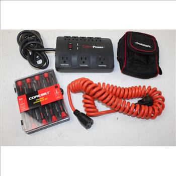 Bulk Lot, Corebilt Precision Screwdriver Set, Husky Pocket Pouch And More