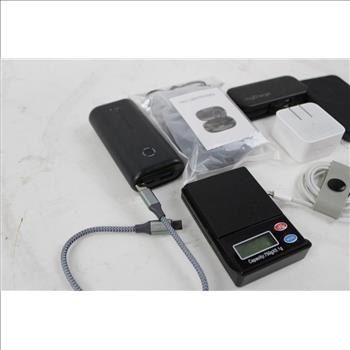 Bulk Lot Earbuds, Powerbanks, Adapter Charger And More