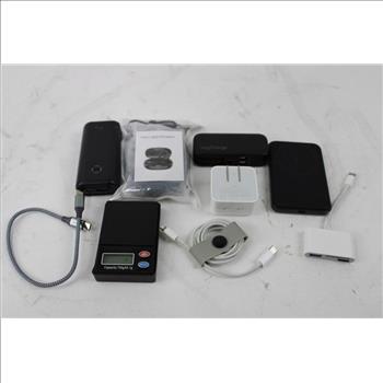 Bulk Lot Earbuds, Powerbanks, Adapter Charger And More