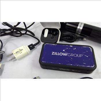 Bulk Lot Flhaslight, Canon EOS Rebel X, Speaker And More