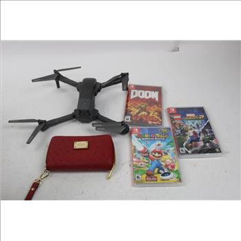 Bulk Lot Nintendo Switch Game, Michael Wallet, Dron, And More