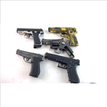 Bulk Lot Of BB Guns And A Prop Gun, 5 Pieces