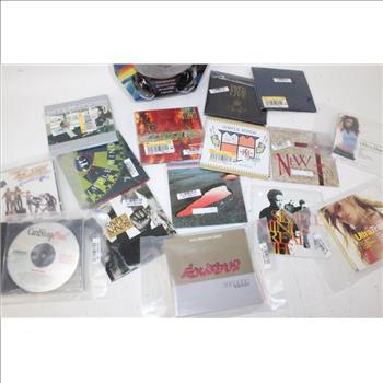 Bulk Lot  Of Cd's With A Cd Player , Playstation 2 Video Games And One Xbox Game