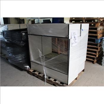 Bulk Lot Of Display Cases & Office Standing Desks 10+ Pieces